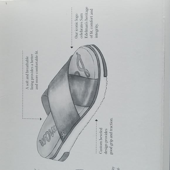 Sam Edelman Audrea Holigraphic/Iridescent Sandals Size 6.5 W - Picture 8 of 8